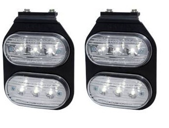 1033EFL2.FRIO - JGO.FARO LED TIRA X2 CRISTAL